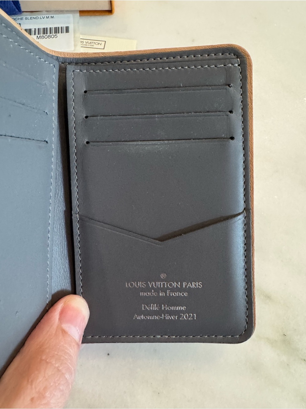 Louis Vuitton Silver Mirror Monogram Pocket Organizer - Virgil Abloh - Picture 5 of 9